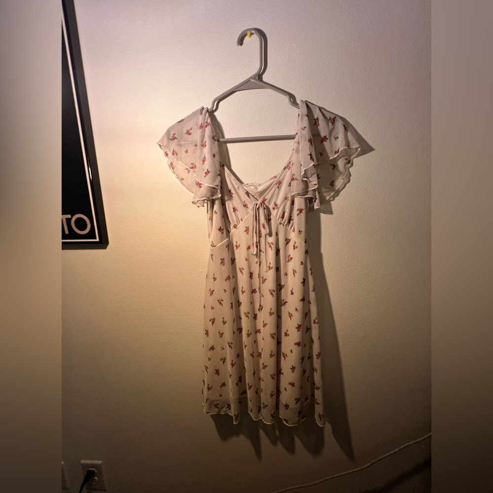 See You Monday Floral Mesh Dress